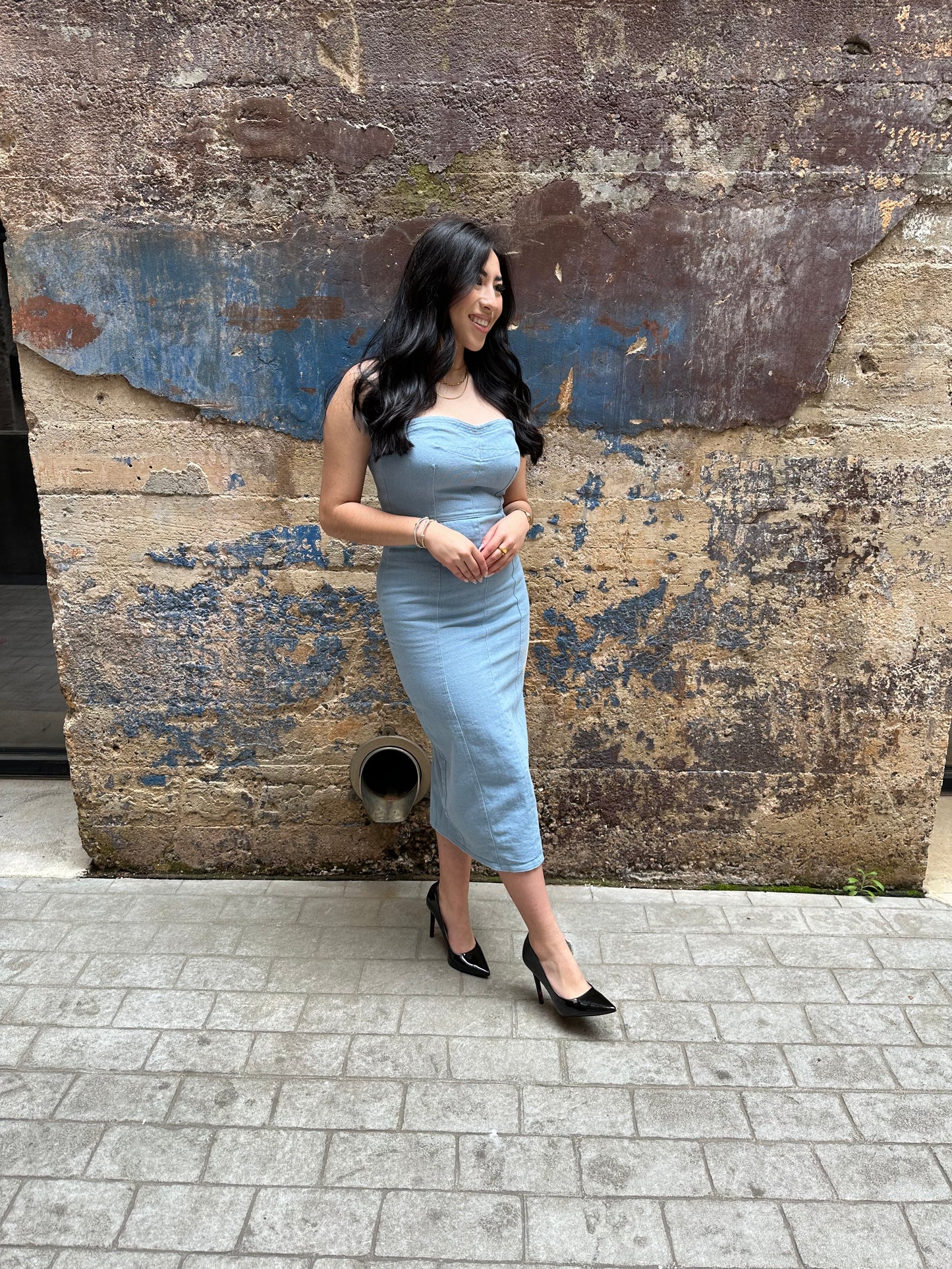On a Date Denim Dress
