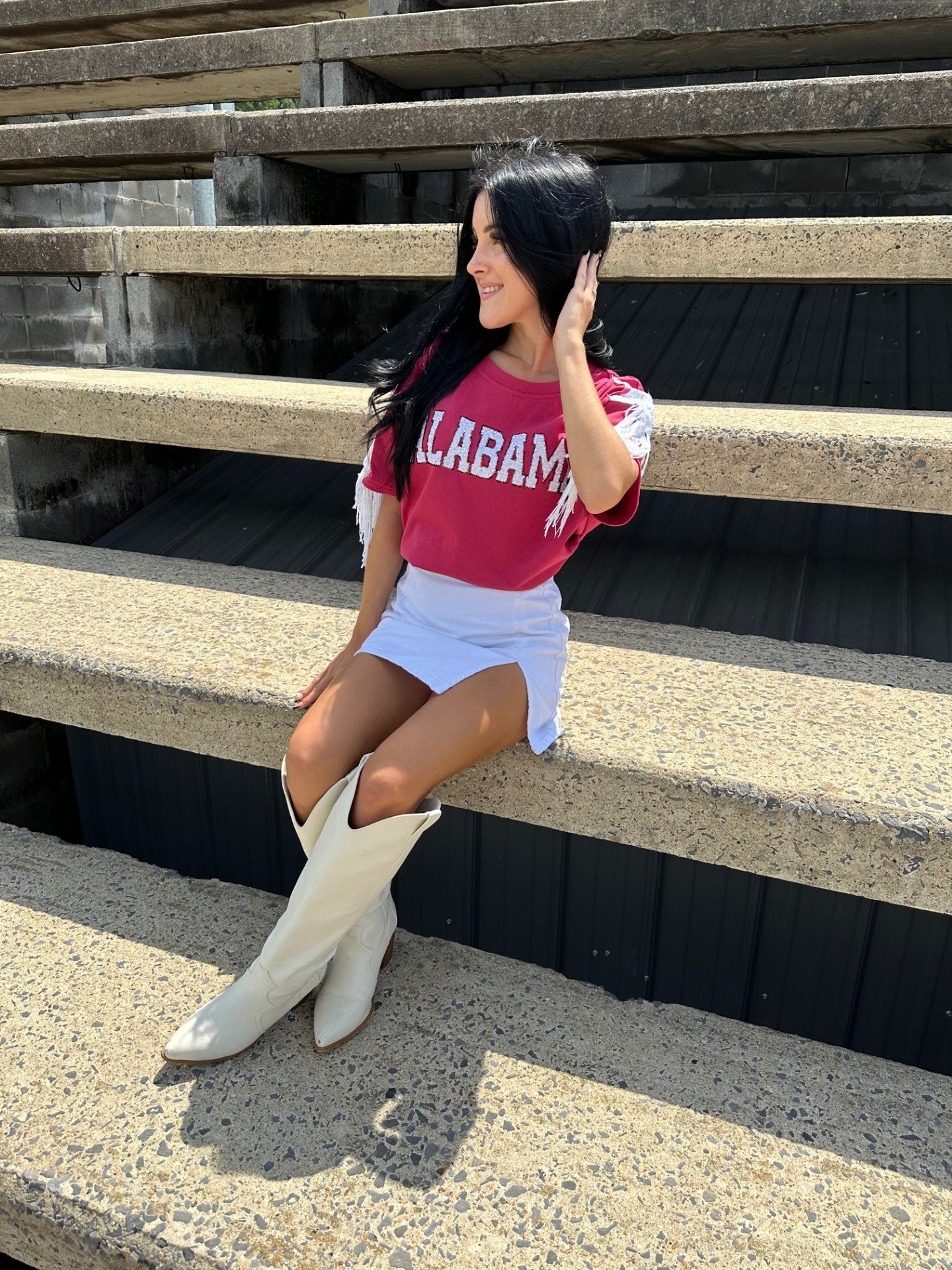 Bama Fringe Top