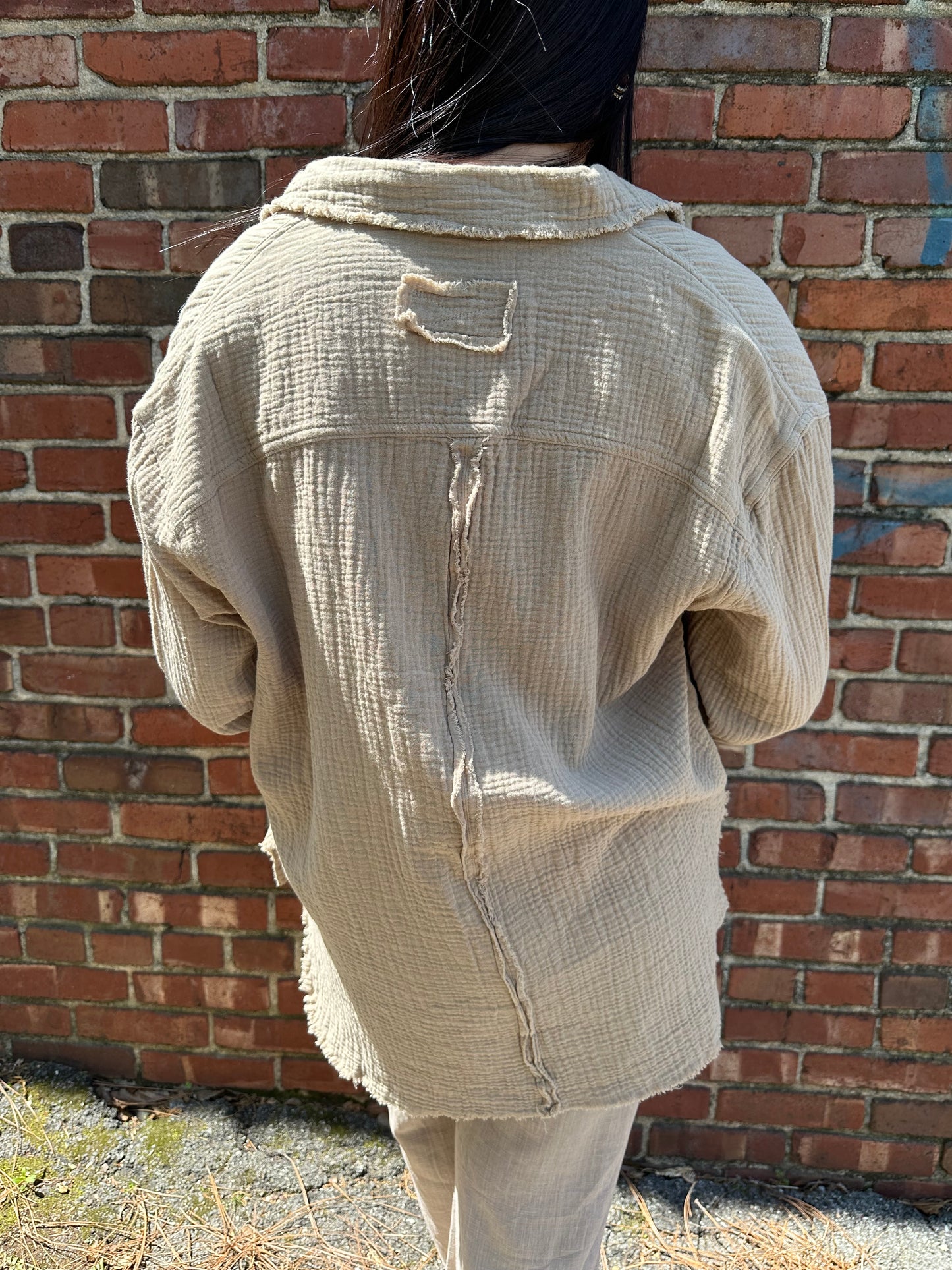 Button Down Gauze Shirt