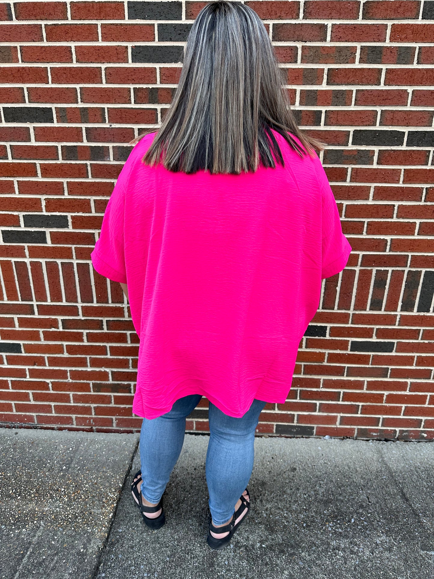 Plus High Low Oversize Top